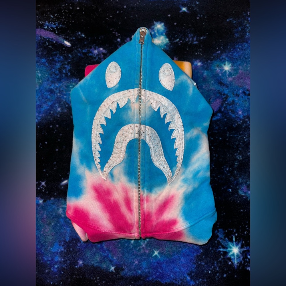 BAPE Tie Dye Full Zip Hoodie